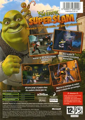 Shrek SuperSlam (USA) box cover back